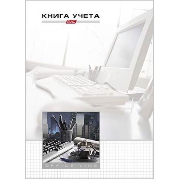 Книга Учета 80л А4ф клетка тв.переплет-Office Line- , 